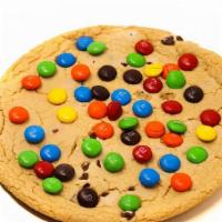 Candy Cookie · A Giant, Oven Baked Chocolate Chip Cookie! Made with Real M&M's!