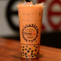 Thai Pearl Milk Tea  · Ice cold with a creamy taste added by a bit of black tea flavor. The main ingredient is Thai...