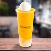 Mango Ice Blended With Ice Cream · Mango flavored cold drink with ice cream sweetness, so delicious and refreshing.