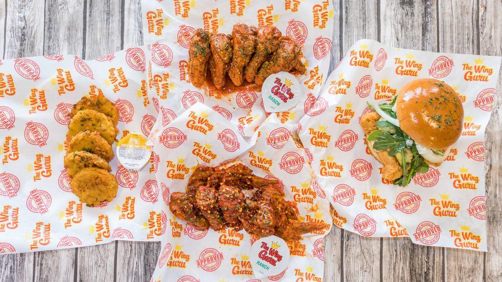 The Wing Guru · Chicken · Burgers · Fast Food · Sandwiches