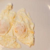 Two Eggs · Consuming raw or undercooked meats, poultry, seafood, shellfish, or eggs may increase your r...