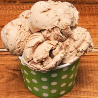 Carolina Crunch (Pint) · Caramel ice cream, Butterfinger and heath bar pieces.