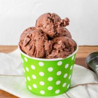Midnight Brownie Crunch (Pint) · Chocolate ice cream, brownies and chocolate cake crunchies.