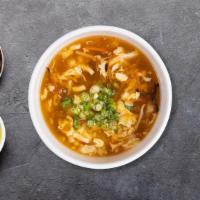 Hot & Sour Soup · Spicy and sour flavored with hot pepper and vinegar.