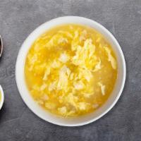 Egg Drop Soup · Soup with beaten eggs and broth.