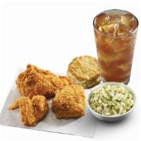 3 Pc. Combo · 3 Chicken Pieces (includes choice of white OR dark meat), a Made from Scratch Biscuit™ and s...