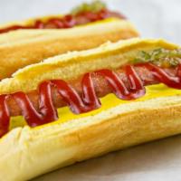 Hot Dogs · Two all beef hot dogs with Ketchup, mustard and relish.  Available upon request are: Red Oni...