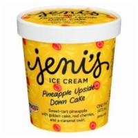 Jeni'S Pineapple Upside Down Cake Ice Cream (1 Pint) · Tart pineapple with red cherries, golden cake, and a gooey caramel swirl. We start with ultr...