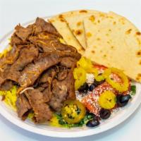 Gyro Plate · Seasoned beef and lamb.