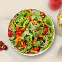 Pic-A-Salad · (Gluten-free, Soy-free) Spring mix, English cucumbers, fresh tomatoes, and red onions tossed...