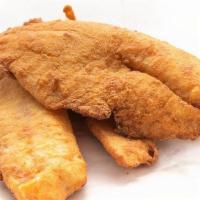 Tilapia · Pieces of Tilapia, comes with our house recipe tartar sauce
