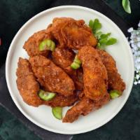 Hot Wings · Classic bone-in or boneless wings oven-baked, cooked to order perfectly crisp, tossed in our...