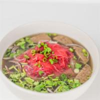 Pho Tai · Vietnamese noodle soup with rare beef.
