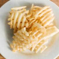 Waffle Fries · Skin on Waffle Fries, served with your choice of sauce.
