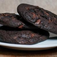 Double Chocolate Cookie · Chocolate cookie w/ chocolate chunks and sea salt.