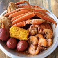 Thursday Special · Can be order any day, 1/2 lb Shrimp (no head), 1 lb Snow Crablegs, Comes with corn & potato.