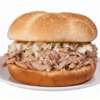 Pulled Pork Bbq Sandwich - 10:30Am To Close · A vinegar based, smoked pulled pork, served with or without coleslaw on a toasted bun. Serve...