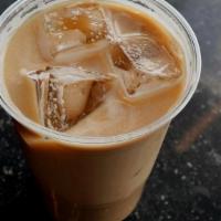 Miso Caramel Latte (16Oz Iced) · Espresso, miso caramel, vanilla, sea salt