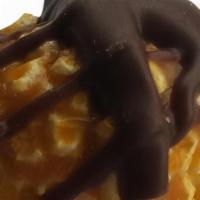 Chocolate Drizzled · Caramel drizzled with chocolate.
