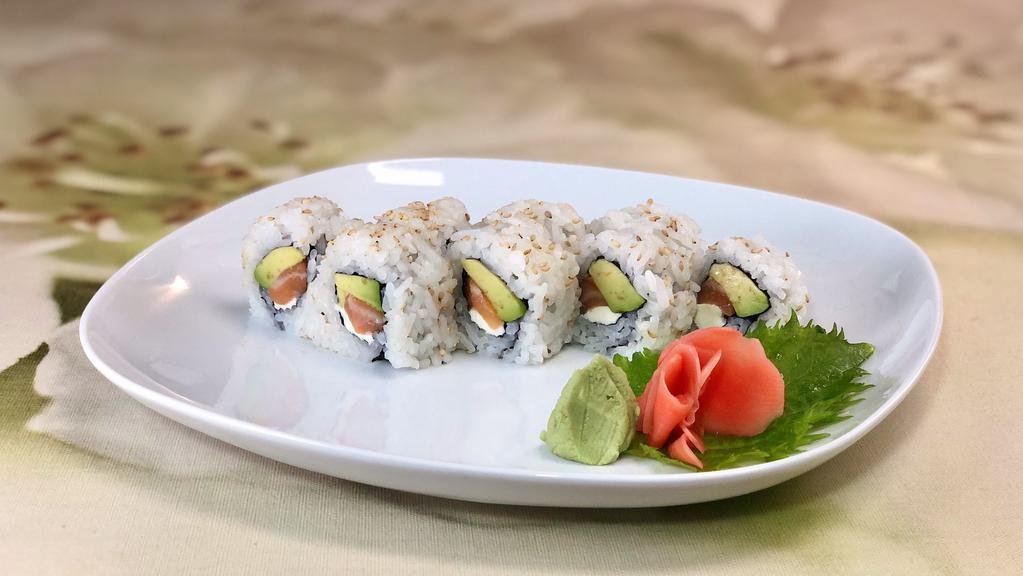 Philly Roll · Salmon, avocado and cream cheese.