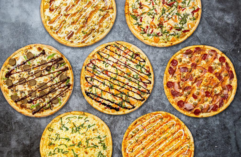 Build Your Own Gluten Free Pizza · Let your creativity shine! Choose your sauce, cheese, toppings, served on our delicious, crispy pizza crust