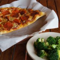Kids Pepperoni Pizza · Delicious Pepperoni pizza served with side item of choice