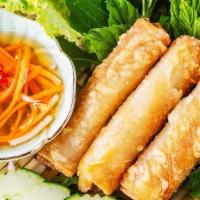 Vegan Crispy Spring Rolls (3Pcs) · 3 rolls. Cabbage, noodles, carrots, and taro, wrapped in rice paper and fried to perfection ...