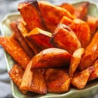 Sweet Potato Fries · Traditional fresh cut sweet potato fries.