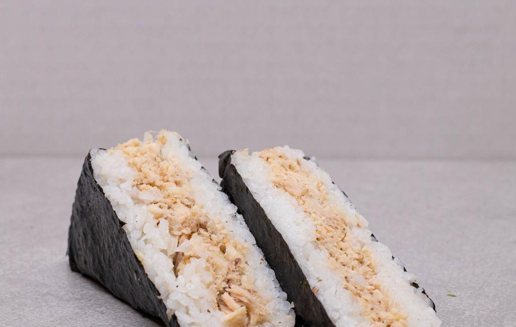 Spicy Tuna Rice Ball · Contains wheat & sesame seeds