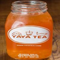 Sunrise Tea · Our most popular shaken strawberry and mango with our sweet white tea.