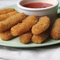 Cheese Sticks With Marinara (5) · Battered mozzarella sticks fried to melt in your mouth. Gooey goodness accompanied with a ma...