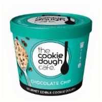 The Cookie Dough Cafe Chocolate Chip Edible Cookie Dough Mini Cup (3.5 Oz.) · 3.5 oz. Prepackaged mini cup of egg-free chocolate chip cookie dough with a built in spoon u...