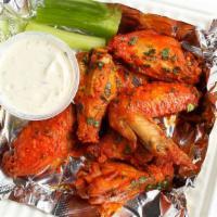 Mando Wings · 6 Wings Tossed in Your Choice of House-Made Buffalo Sauce // Lemon Pepper // Garlic Parmesan...