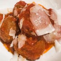 Polpette - Meatballs · kobe beef meatballs, tomato basil sauce, shaved parmigiano
