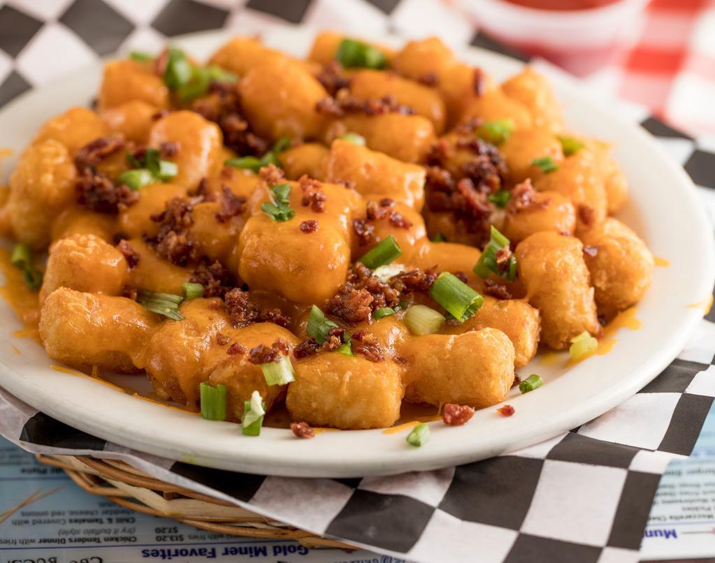 Cheese Tots · With bacon and scallions.