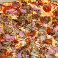 Meat Lover'S · Meatballs, sausage, pepperoni, ham, & bacon