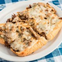 Original Philly · With grilled onion smothered with cheese.