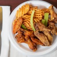 Wings Combo (10 Pcs.) · Served with fries and 12  FL OZ  can drink.