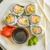 Crunchy Roll · Snow crab and tempura batter inside seaweed and rice.