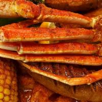 1 Cluster Snaw Crab, 5 Jumbo Shrimp & Sausage · 