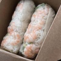 Spring Rolls (2 Pieces) · Vermicelli, lettuce, herbs, and choice of peanut sauce or nuoc mam (fish sauce).