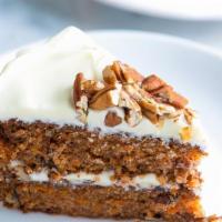 Carrot Cake · Our popular Carrot Cake is made with special spices, carrots and topped with our proprietary...
