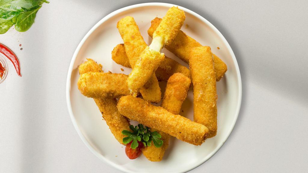 Mozzarella Sticks · Six breaded and baked cheese sticks served with our homemade marinara sauce.