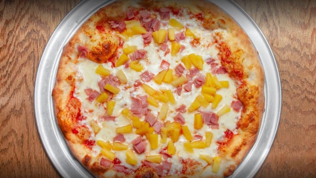 Hawaiian Specialty Pizza · Ham and pineapple.