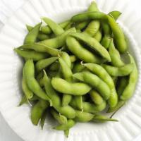 Edamame · Gluten sensitive, vegetarian. Soy beans in pod served with a choice of sea salt, alderwood s...