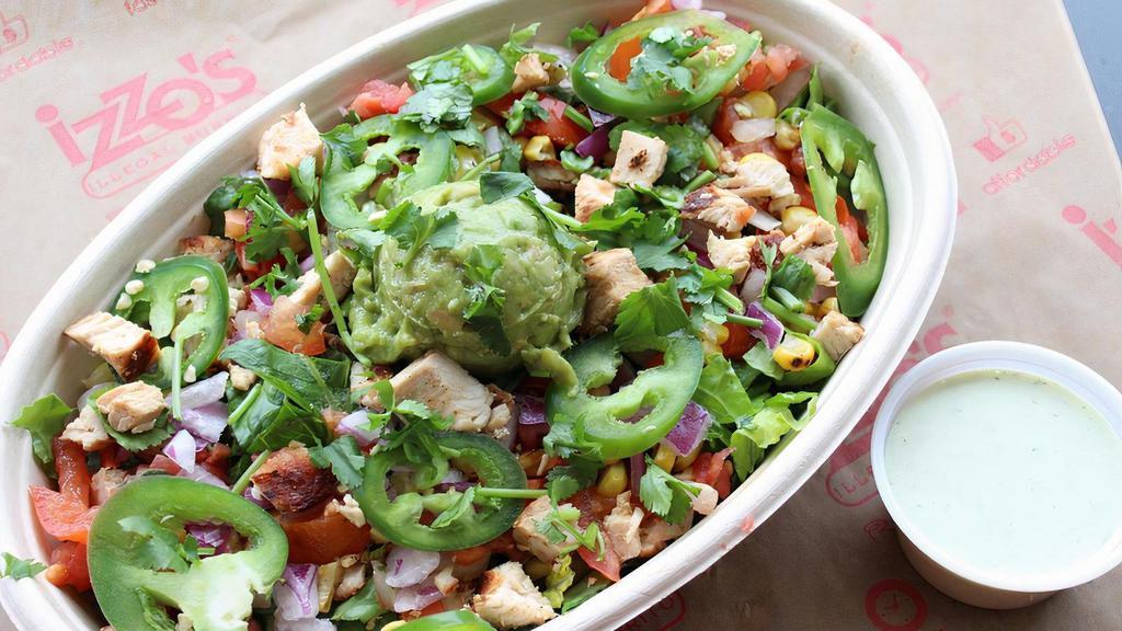 Chicken Bowl · Fresh, all-natural chicken breast, marinated in house dressing, chargrilled