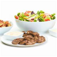 Grilled Beef For 4 · Seasoned and chargrilled, and served with our homemade horseradish sauce. Includes a choice ...