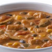Baja Chicken Enchilada Cup · Gluten Free, thick & creamy, chicken, black beans, peppers, exotic spices.