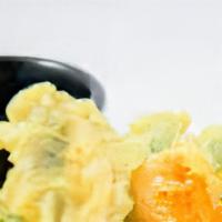 Vegetable Tempura · Fried vegetables in Japanese batter.