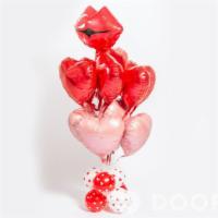 Kiss Balloon Bouquet · Valentines Day Balloon Bouquet